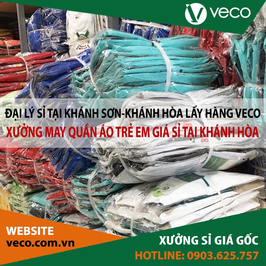 VECO-Xưởng may quần áo trẻ em giá sỉ tại Khánh Hòa